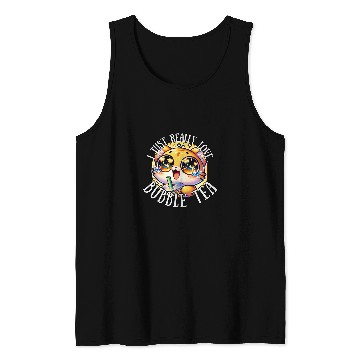 Discover Bubble Tea Kawaii Cat Boba Tea Tank Tops