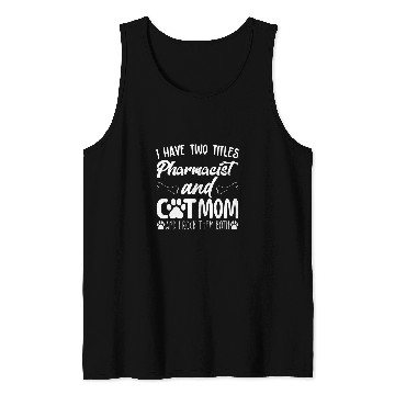 Discover Cute Cat Lover Pharmacist Cat Mom Pharmacist Pharmacy Tech Tank Tops