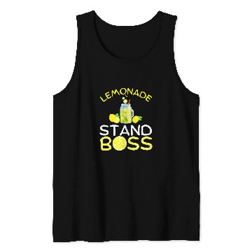 Discover Funny Lemonade Stand Boss Lemon Juice Business Summer Drink Tank Tops