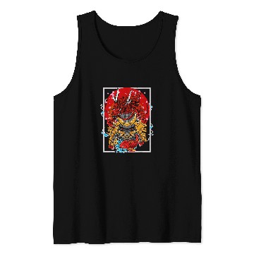 Discover Dragons Japanese Dragon Cherry Blossom Sakura Koi Fish Japan Tank Tops