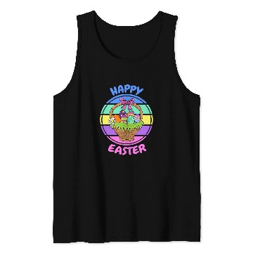Discover Happy Easter Egg Basket Tank Tops