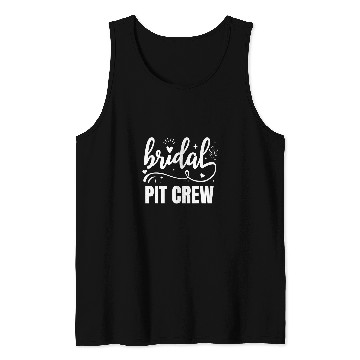 Discover Brides Pit Crew Racing Wedding Bridal Party Tank Tops