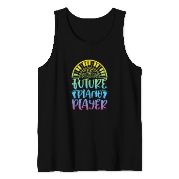 Discover Funny Piano Music Future Piano Player Keboard Player Piano Music Tank Tops