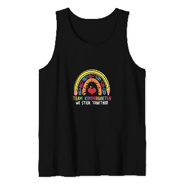 Discover Team Kindergarten First Day Back To School Teacher Student Tank Tops