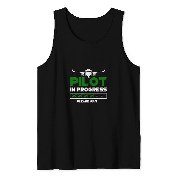 Discover Pilot In Progress Flight Learning Future Pilot Tank Tops