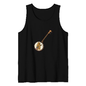 Discover Funny Banjo Music Bluebird Kentucky Mandolin Asheville 10 Tank Tops