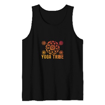 Discover Yoga Tribe Lotus Instructor Student Meditation 1 Tank Tops