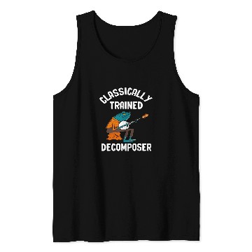 Discover Funny Banjo Frog Classically Trained Decomposer Funny Frog Playing Tank Tops