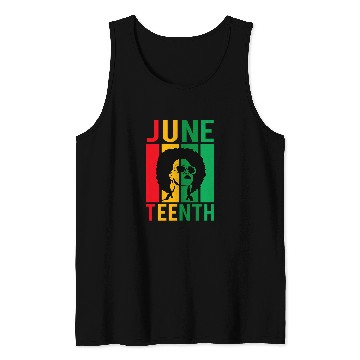 Discover Black Queen Proud African American History for Juneteenth Tank Tops