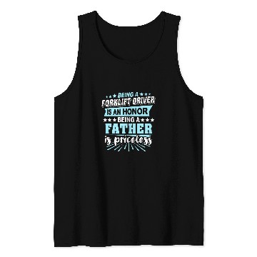 Discover Fork Lift Truck Forklift Operator Dad Tank Tops