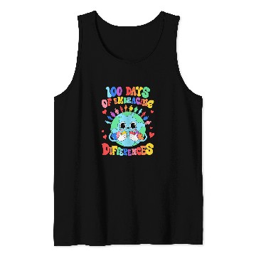 Discover 100 Days Of Embracing Differences SPED Teacher Tank Tops
