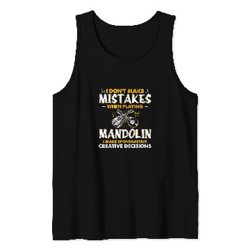 Discover Funny Mandolin Spontaneous Creative Decisions When Playing Mandolin Tank Tops