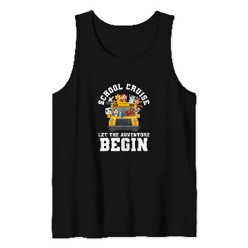 Discover Yellow School Bus Special Student Delivery Services Tank Tops