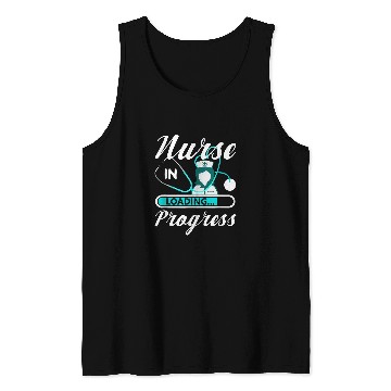 Discover nurses in Progress Student School Funny Nursing Apparel Tank Tops