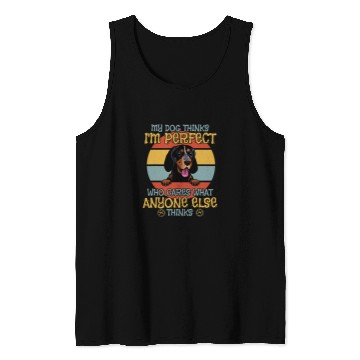 Discover Coonhound Pet Bluetick Coonhound My Dog Thinks Im Perfect Tank Tops