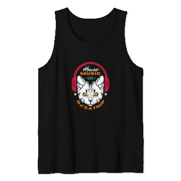Discover DJ Catnip 2Funny Audio Wave House Music 22 Tank Tops