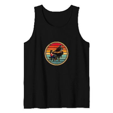 Discover Funny Piano Music musical instrument keyboard Musician Sheet Teacher 2 8 Tank Tops