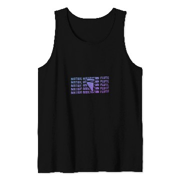 Discover Funny Flute Retro vintages Classic Native American Flute Flutist Tank Tops