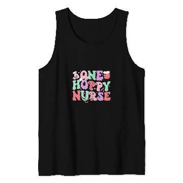 Discover Groovy One Hoppy nurses Bunny Spring Easter Nursing RN NICU 2 Tank Tops