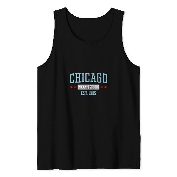 Discover Chicago House Music 2vintages EDM DJ Illinois Rave Tank Tops