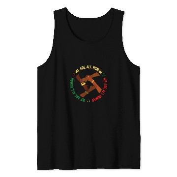 Discover Black History Month We Are All Human Pride African Melanin Tank Tops