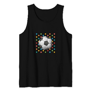 Discover Sport Soccer Dot Day Polka Dots Soccer Kids Boys Girls Youths Tank Tops