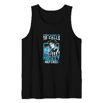 Discover Hockey Referee Refereeing Ref Sports Game Official 2 Tank Tops