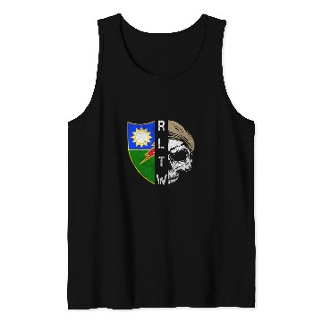 Discover 75th Ranger Regiment Skull Unit Crest RLTW Beret Veteran Tank Tops