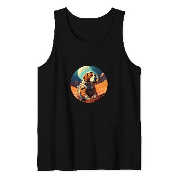Discover Beagle Pet Mars Funny Dog Astronaut 1 0 Tank Tops