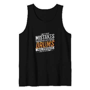Discover Funny Drummer Music Lover Creative Drummer Tank Tops