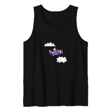 Discover Funny Violin Violet the Baby Pilot Tank Tops