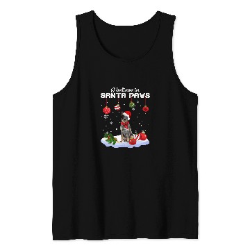 Discover Australian Cattle Pet Santa Christmas Tree Lights xmass Boys Tank Tops
