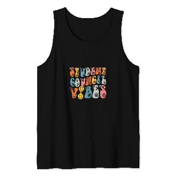 Discover Groovy Student Council Vibes School Student Teacher 2 Tank Tops
