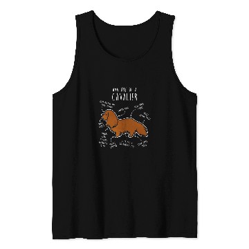 Discover Cavalier Pet Ruby Cavalier King Charles Spaniel Dog Mom Funny Anatomy Tank Tops