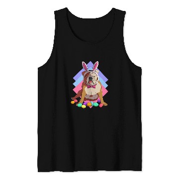 Discover English Bulldog Pet Easter Bunny Ears Tank Tops