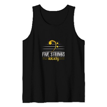 Discover Funny Guitar Music Lover Five Strings Society 22 Tank Tops