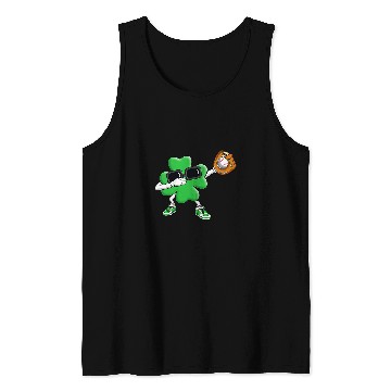 Discover Sport Baseball Boy Saint Patricks Day Baseball Pitcher Batter Catcher Tank Tops