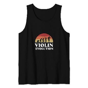 Discover Funny Violin Evolution Violin Violinist Instrument Classical Music Tank Tops