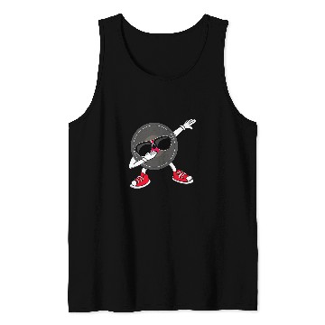 Discover Dabbings Vinyl Record Dancing LP Collector Party DJ Tank Tops