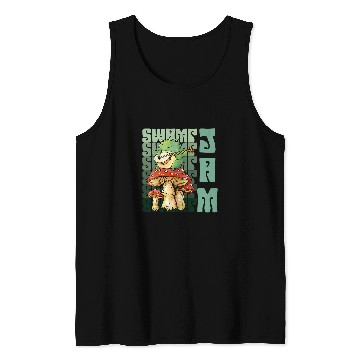 Discover Funny Banjo Frog Swamp Jam Frog Toad Tank Tops
