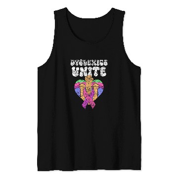 Discover Dyslexics Unite Awareness Speech Therapy Dyslexic Dyslexia 1 Tank Tops