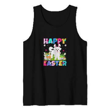 Discover Bichon Pet Frise Happy Easter Bunny Bichon Frise Dog Easter Sunday Tank Tops