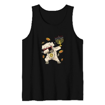 Discover Pug Pet Dog Hanukkah Funny Pug Dabbings Chanukah Jewish Holiday Tank Tops