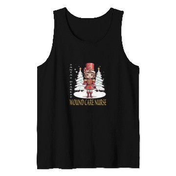 Discover Wound Care nurses Christmas Classic Female Nutcracker Tank Tops
