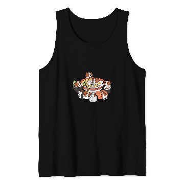 Discover Papillon Pet Ramen Sushi Papillon Tank Tops