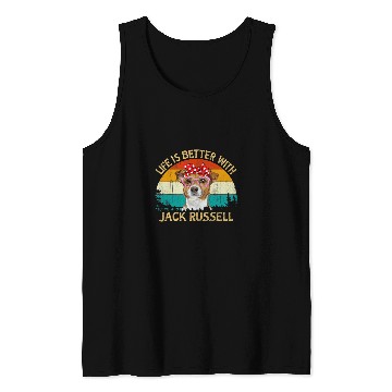 Discover Jack Russell Pet vintages Retro Style Life is better with Jack Russel Terrie Tank Tops