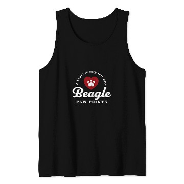 Discover Beagle Pet Paw Prints Tank Tops