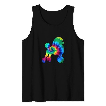 Discover Poodle Pet Tie Dye vintages Hippie Dog Mom Dad 212 Tank Tops