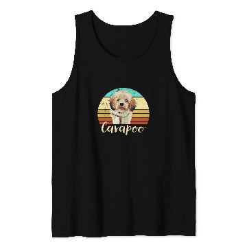 Discover Cavapoo Pet Cute Cavapoo Dog Mom Dad Vintage Pet Owner Graphic 327 Tank Tops