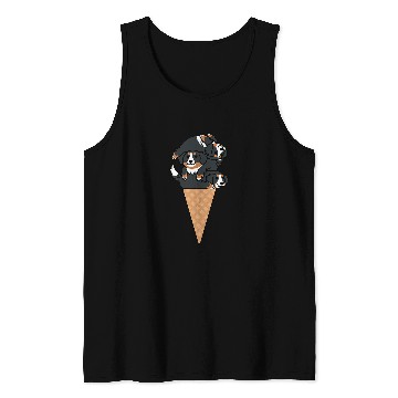 Discover Bernese Mountain Pet Ice Cream Bernese Mountain Tank Tops